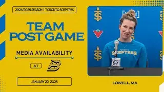 Jan. 22, 2025 - TOR at BOS - Toronto Sceptres Post Game