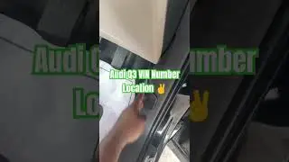 #How to Locate VIN number AUDI Q3#automobile#facts #car