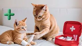 Mama Cat&rsquo;s Magic Touch Heals Her Sick Kitten 🐾❤️&zwj;🩹 A Story of Love and Care