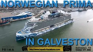Norwegian Prima's First Sailaway from Galveston Texas - October 2022