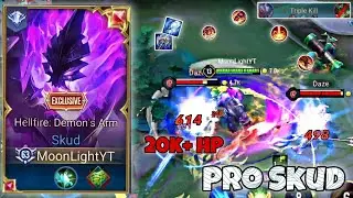 Skud Jungle Pro Gameplay | Massive Tank Build 20k+ HP 😲 | Arena of Valor | Liên Quân mobile