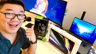 Apple MacBook Pro 16 In Radeon 5500 8GB Bootcamp Gaming Performance vs MSI GS65 Gaming Laptop + eGPU