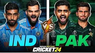 REAL CRICKET 24 🏏🏏 IND VS PAK MATCH IN LIVE 🏏🏏 #cricket #game #indiateam