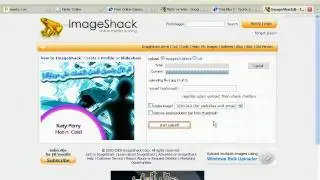 Add photo to imageshack
