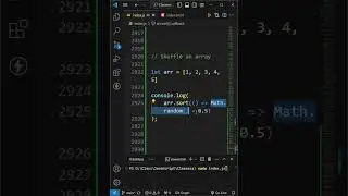Shuffle an array in JavaScript in Hindi 