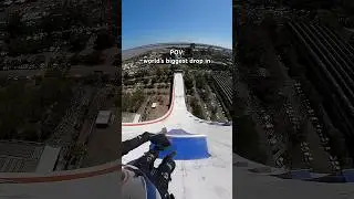 dropping into skateboarding history: tallest drop-in and fastest speed on a ramp 👑 #worldrecord