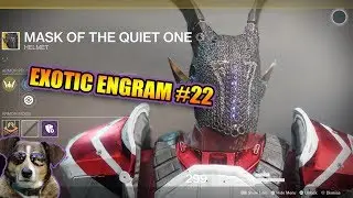 Destiny 2 || Exotic Engram #22 || Mask of The Quiet One|Helmet