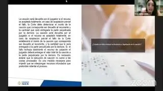 Dra. Yajaira Andrade, Casación, clase 2