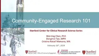 FEB 16, 2024 | Community Engaged Research 101