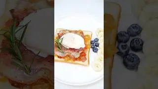 Tomato & bacon open faced sandwich 🥓🍅🥚🥪#shorts #sandwichrecipe #tomatoes #breakfastideas #tasty