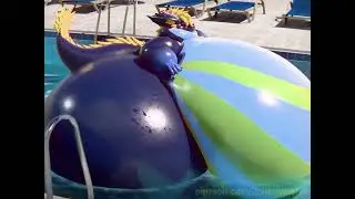 Furry pool time inflation. (Bursting)