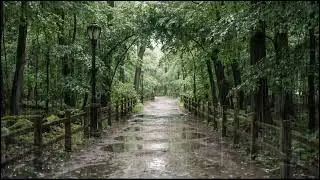 Relaxing Forest Rain at Dusk | Ambient Leaf and Rain Sounds to Help You Deep Sleep Better Naturally