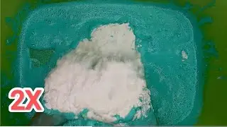ASMR 2Х paste, cleaning products, baking soda, washing powder, sponge squeezing ,микс паста чистящих