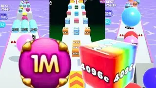 Jelly Run 2048 vs Ball Run 2048 Infinity vs Number Bubble Shooter gameplay 1Million #ballgamezone