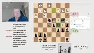Maestro  Internazionale  MERIKARD  gioca scacchi e commenta partite. Unitevi.