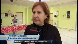 MARGHERITA | La merenda della solidarietà alla scuola media 