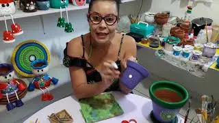 Como pintar vaso com mandala