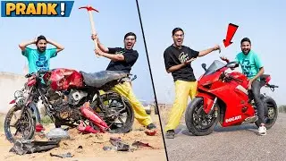 Crazy XYZ New VIdeo :Breaking My Friend’s Bike 💥 & Gifting Him a Superbike 😱 |  #happynewyear