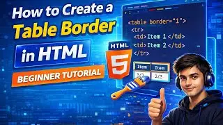 How to Create a Table Border in HTML | Beginner Tutorial