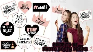 BRIDE TO BE PHOTO BOOTH PROPS | BRIDE TO BE PROPS | BACHELORETTE PARTY | BRIDE TO BE PROPS