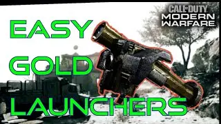 How to get EASY GOLD ROCKET LAUNCHERS in modern warfare! Fastest methods to get gold camo easy!