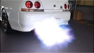 bcnr33 フルチタンマフラー音　tomei exhaust sound JDM RB26 R33 GTR