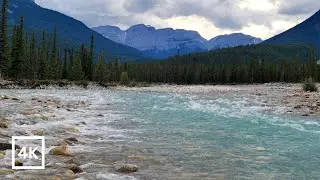 4K Rocky Mountain River Ambience | Relaxing River Nature Sounds for Sleep & Study | White Noise