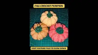 Crochet fall pumpkin tutorial crochet along #pumpkin #crochet shop links in description