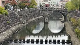 Meganebashi Spectacles Bridge🇯🇵Walking  in Japan.