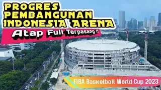 Progres Pembangunan Indonesia Arena ‼️ Atap Full Terpasang #jakarta #fiba #basketball #jakarta #ims