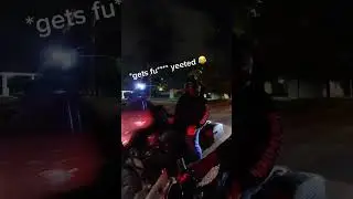 Homie gets yeeted from hit seat! #funny #motorcycle #bikelife #prank #yamaha #biker #motovlog