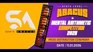 State Level Abacus Competition-2025  |   Prize Distribution Ceremony  |  11.01.2026  |  Sam's Abacus
