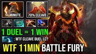 WTF 11MIN BATTLE FURY 720 Damage Per Hit Max Duel Duration 70% Cleave Legion Commander Dota 2