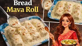 Bread Mava Roll Recipe | Quick & Tasty Indian Dessert | Malhotra's Kitchen 