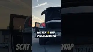 SCAT PACK 🐝 swap charger jba longtube headers rev !!! #392 #fyp #dodge