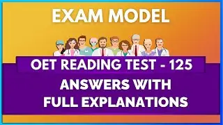 OET READING TEST - 125 | MIHIRAA