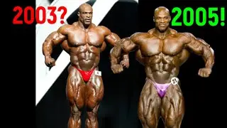 Когда Ронни Коулман был в лучшей форме? 2003 против 2005