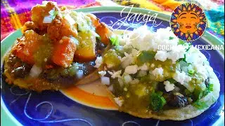 Mexican Sopes - Sopes Mexicanos. How to Make Sopes.