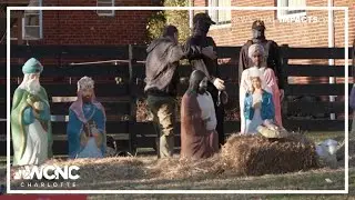 Man dismantles Charlotte church's Nativity scene depicting ICE agents arresting the Holy Family