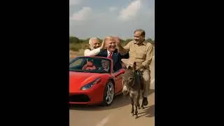 Modi in ferrari with trump #modi#trump#ai#indvspak