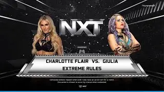 WWE 2K25 - AWA 2.0 - AWA wrestling week 3: Charlotte Flair vs Giulia - Extreme Rules match
