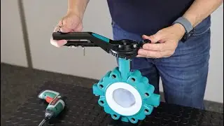 How to install a handlever on a butterfly valve
