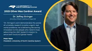 Dr. Jeffrey Stringer Receives 2025 O. Max Gardner Award for Global Maternal Health Innovation