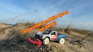Testing my 3d printed paddle tyres for the first time with my Arrma Mojave Grom BLX!🔥🔥🔥