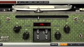 T-RackS Custom Shop Tape Echo Vintage Tape Delay Tutorial