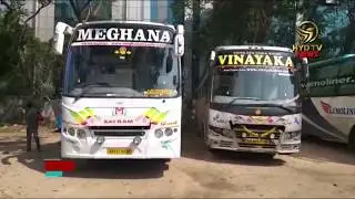RTA officials seize 6 private travel buses at Khairatabad | HYD TV