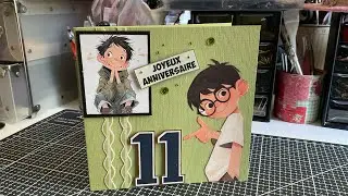 #tutodujour &hearts; Voil&agrave; comment j&rsquo;ai fait &ccedil;a &hearts; #carte #id&eacute;escartes #tuto #scrapbooking #anniversary