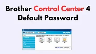 Brother Control Center 4 Default Password
