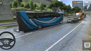 Indonesia bus simulator 3D part 2 most dangerous ☠️☠️ in the world no.1 job & passenger well drive u