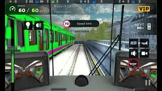 Subway simulator 3D Western Europe Northills Orbital Line Cab Ride Driver mode